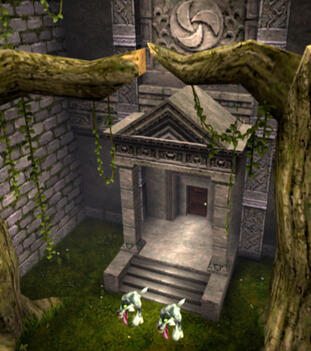 picture of the forest temple in legend of zelda: ocarina of time.